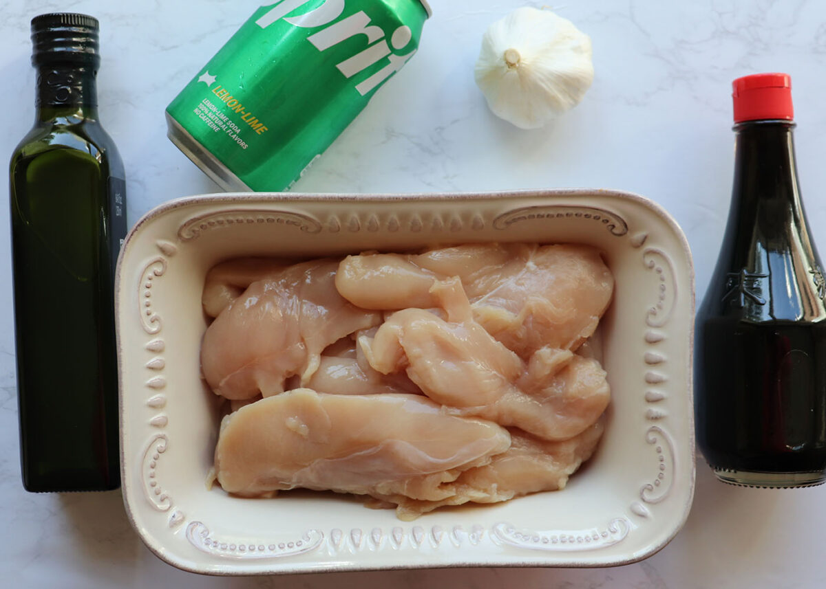 ingredients needed to make this chicken tender marinade