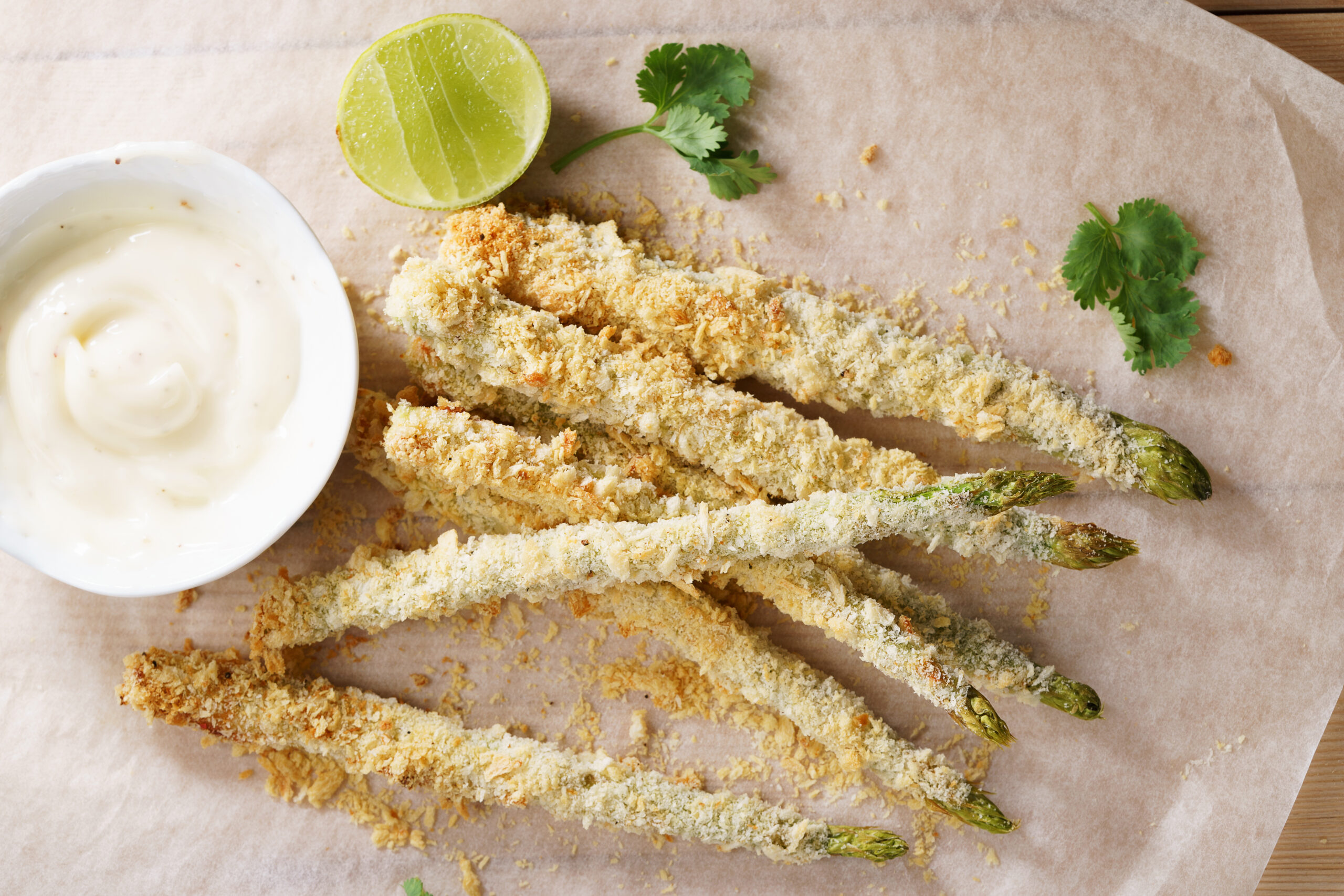 Crispy Parmesan Asparagus Fries