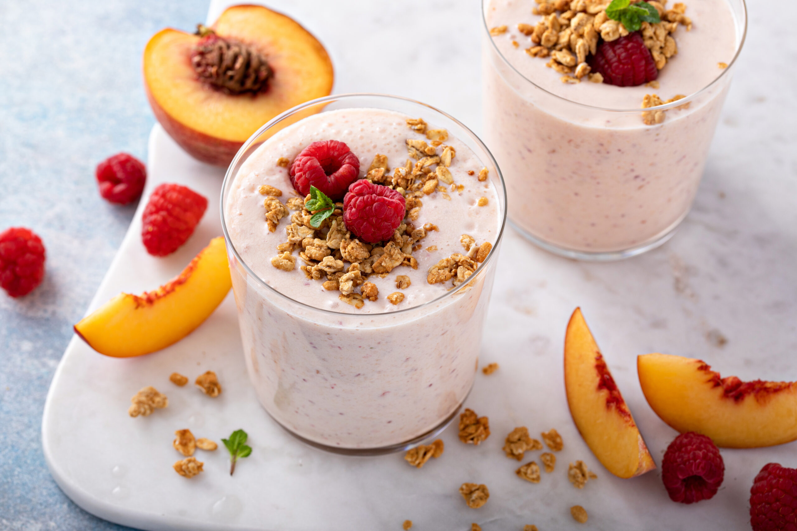 Peach Raspberry Smoothie