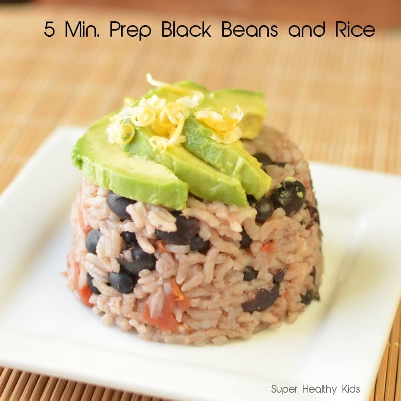 5 Minute Black Beans and Rice with Freezer Beans | Healthy ...