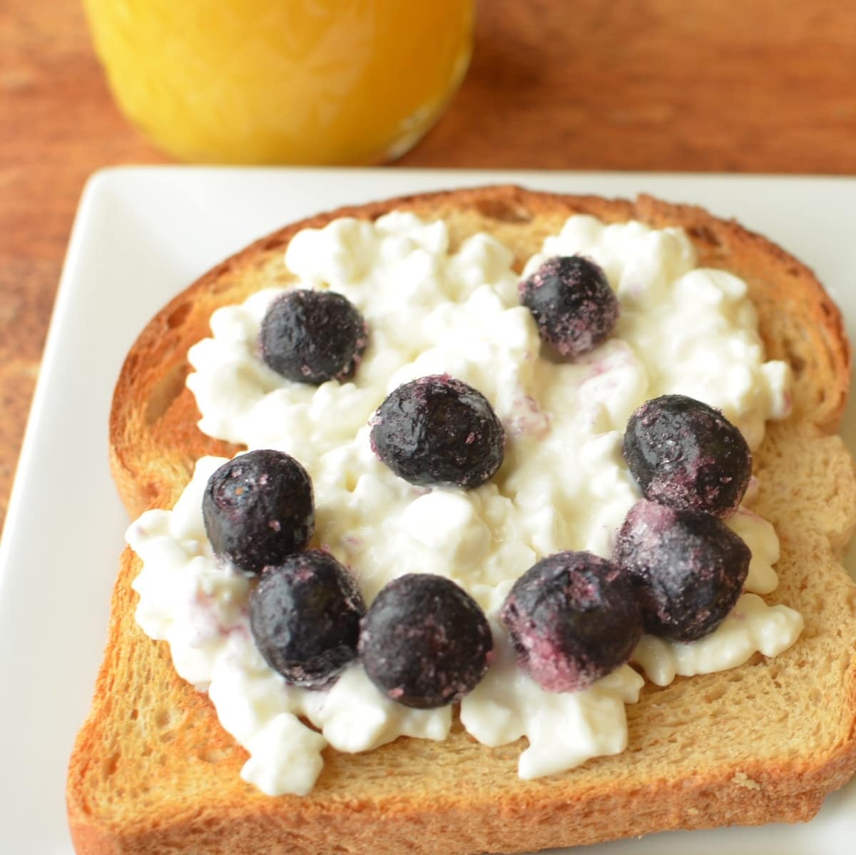 Cottage Cheese And Blueberry Toast Super Healthy Kids