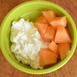 Cottage Cheese and Cantaloupe - Super Healthy Kids