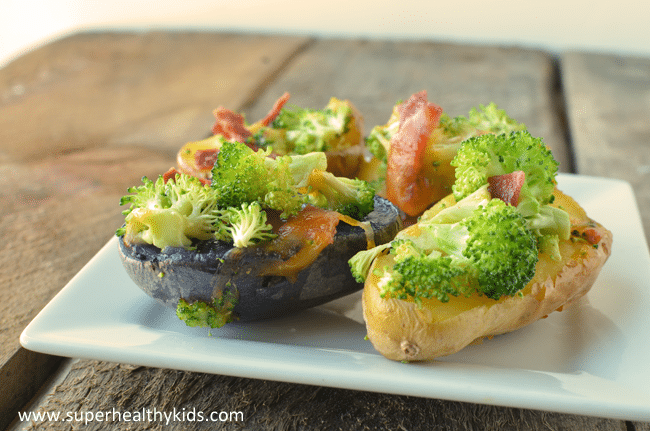 Kids Mini Loaded Baked Potatoes. These make a great side or a main dish!