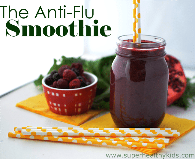 The Anti-Flu Super Smoothie for Kids. Our immune boosting daily vitamin!