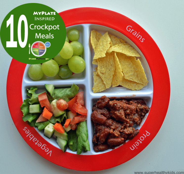 Top 10 Healthy MyPlate Inspired Crockpot Meals. Balanced meals, in a crockpot!