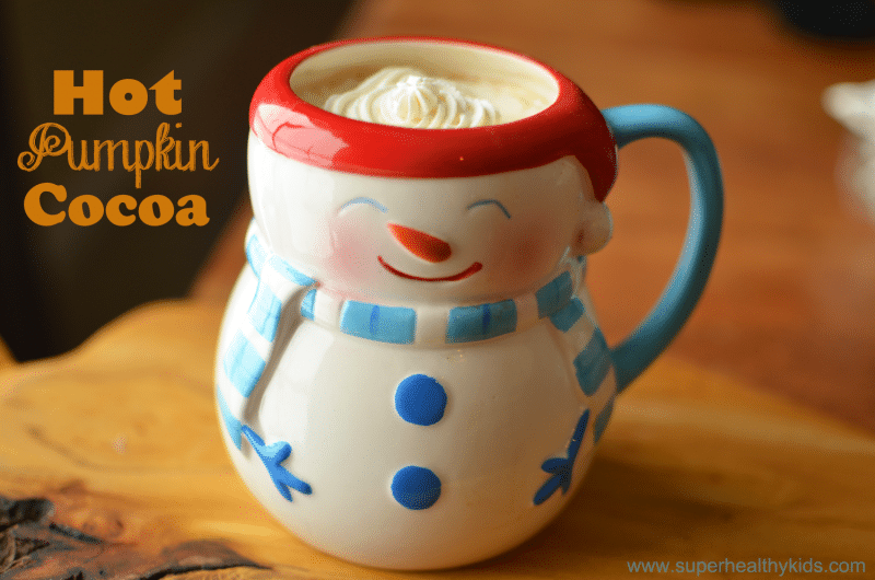 Hot Pumpkin Cocoa for Kids Hot Pumpkin Cocoa for Kids. Warm your kids up with this sweet treat!