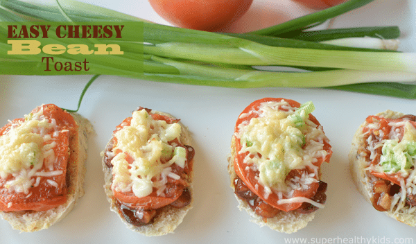 Picky Eater Approved- Easy Cheesy Bean Toast. Would your picky eater go for this?