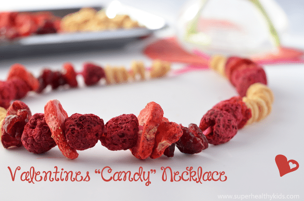 All Natural Candy Necklace. Here's a fun (and edible!) Valentine's Day craft!