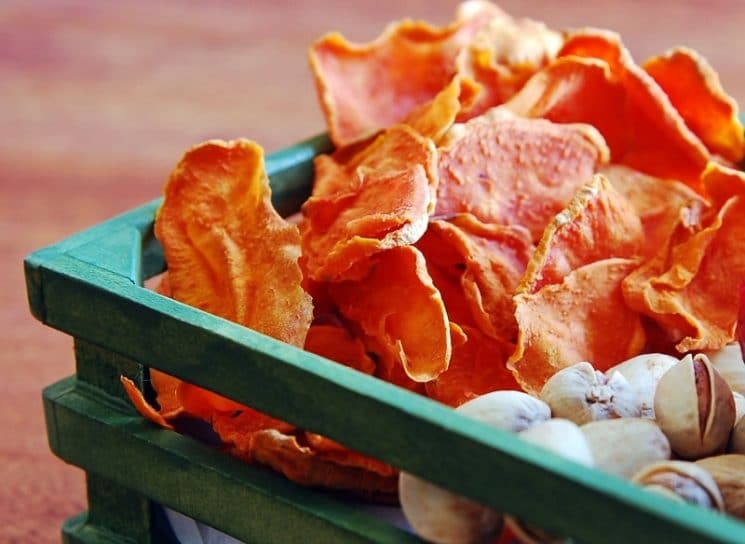 Oven Baked Sweet Potato Chips -- quick, easy and SOOO tasty!