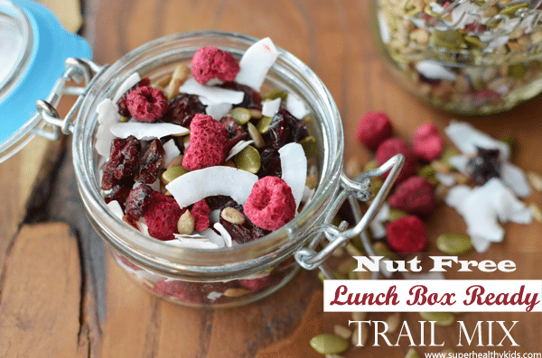 Nut Free, Lunch Box Ready, Trail Mix. A nut free trail mix that your kids will love!