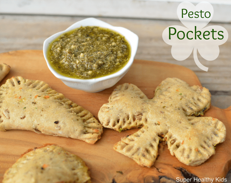 Pesto Pockets- 20 Minute Dinner Idea Pesto Pockets- 20 Minute Dinner Idea. I love any reason to eat pesto!