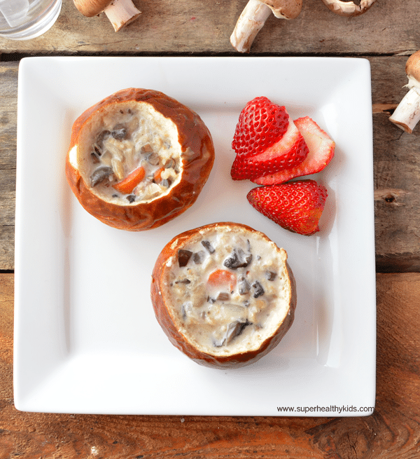 Crockpot Creamy Mushroom Soup Recipe. Get your kids to eat mushrooms in a way that will have them begging for more!