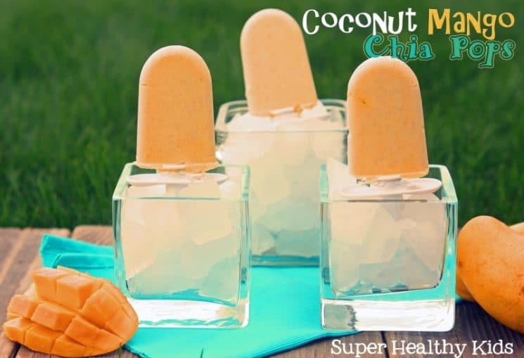 Coconut Mango Chia Pops