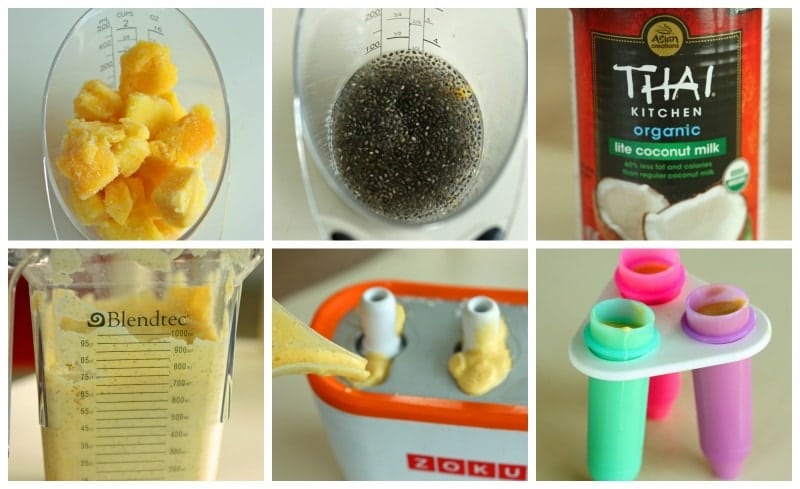 Coconut Mango Chia Pop Recipe Coconut Mango Chia Pop Recipe. Once you read what chia seeds can do for you, you'll want to add them to everything! Like these mango coconut pops.