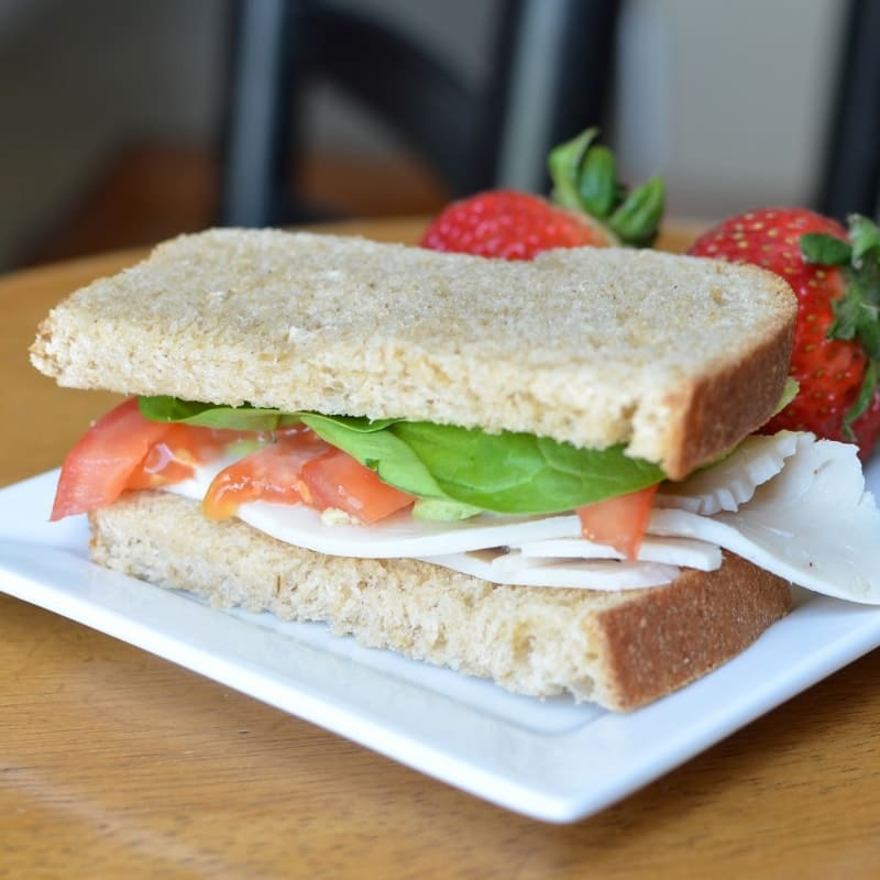 Turkey Avocado and Lettuce Making My Own Sandwich {Kids in the Kitchen}