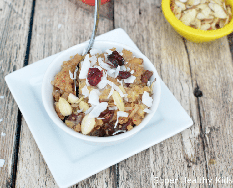 Coconut Cranberry Crockpot Quinoa Recipe. Step By Step to the tastiest, fluffiest, sweetest, breakfast- ready for you when you wake up!