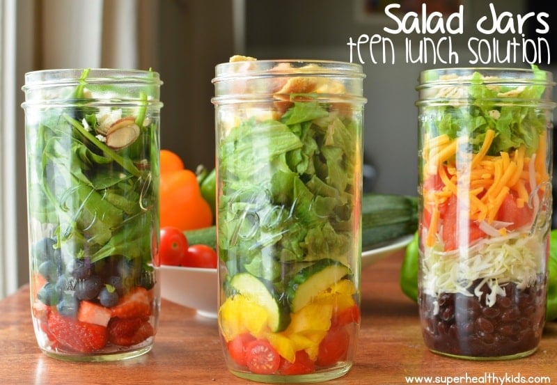Salad Jars Teen Lunch Solutions Super Healthy Kids