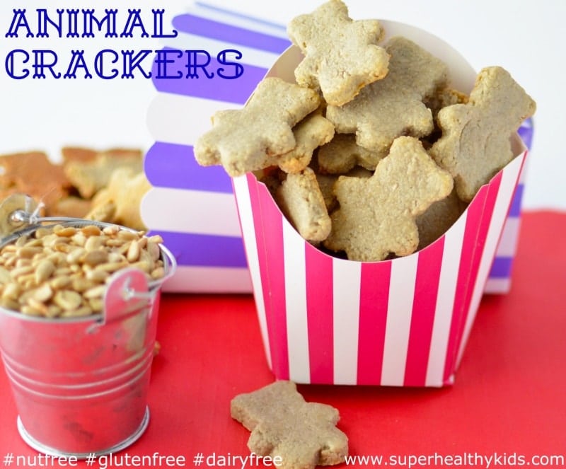 Animal Crackers Recipe {Nut Free, Dairy Free, Gluten Free} - Super Healthy Kids Animal Crackers Recipe {Nut Free, Dairy Free, Gluten Free} - Super Healthy Kids