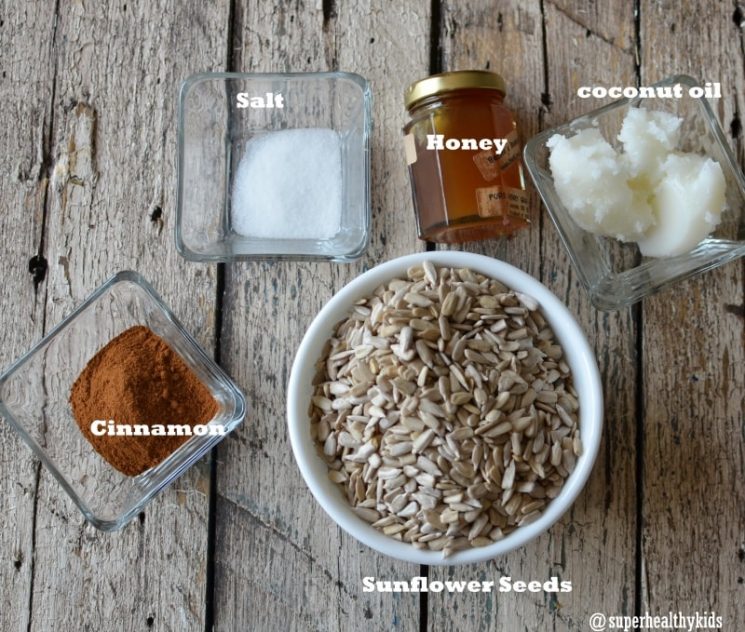 Honey Roasted Cinnamon Sunflower Seeds With Peach Sorbet Recipe Super Healthy Kids