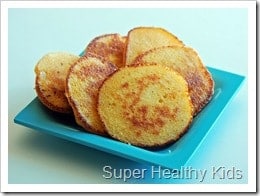 healthy corn cakes, johnny cakes