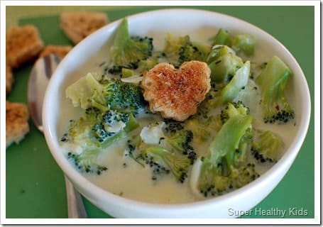 Brainy Broccoli Soup Recipe. If broccoli can make a kid smarter, we're eating this every night!