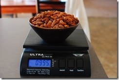 A pound of almond is needed to make this delicious chocolate covered almonds!