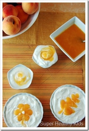 Homemade Perfect Peach Yogurt for Kids! Flavored yogurt- Homemade style!