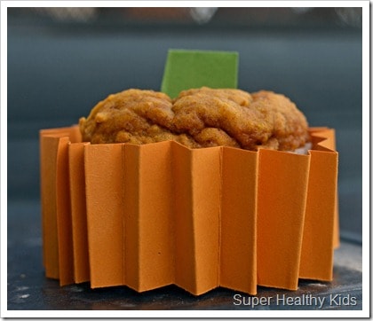 Whole Wheat Pumpkin Muffins. This recipe doubles as decoration!