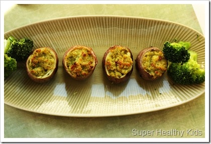 Broccoli Pesto Stuffed Potato Bites Recipe Broccoli Pesto Stuffed Potato Bites. Want your kids to eat broccoli? Ours loved them in these little potato bites!