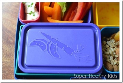 Rainbow Wraps and Chives Recipe. All the colors in one, kid friendly wrap!