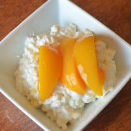 Cottage Cheese and Peaches - Super Healthy Kids