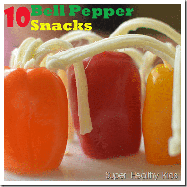 10 Bell Pepper Snacks. Bell peppers are super versatile...here are our 10 favorite snacks!