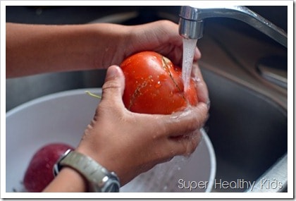 Washing Tomatoes