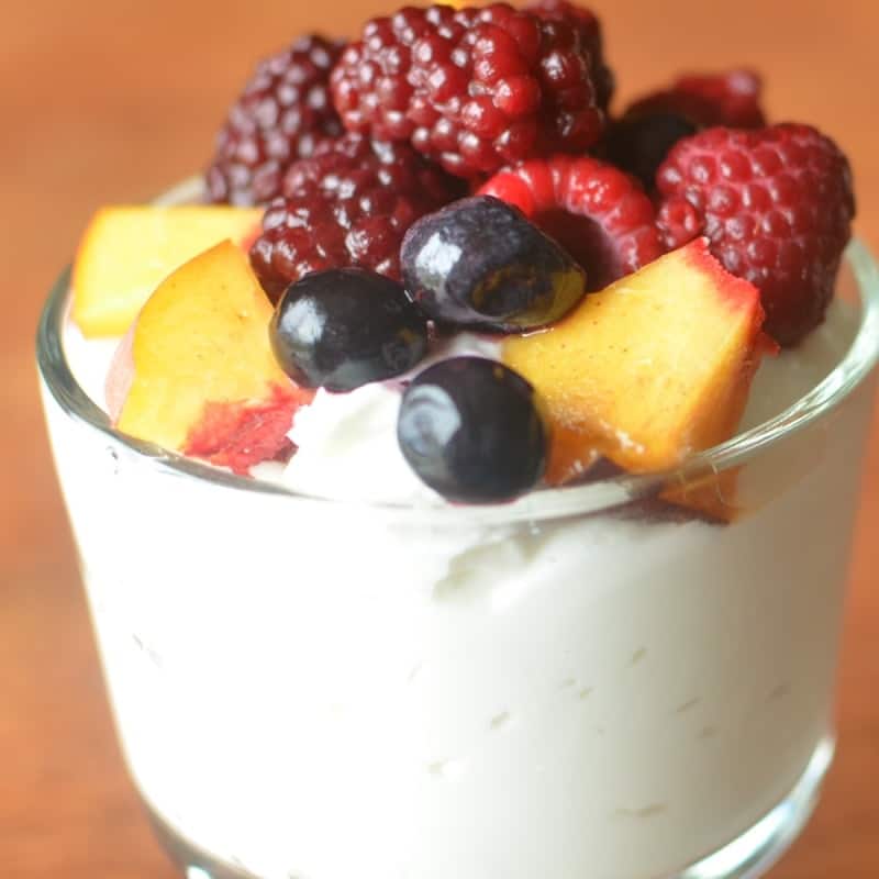 Yogurt, Berries, and Peaches - Super Healthy Kids